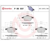 Kit pastiglie freno, Freno a disco Assale anteriore per AUDI VW A4 A6 PASSAT