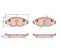 Kit pastiglie freno, Freno a disco Assale anteriore per AUDI VW ARTEON CADDY CAD