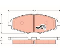 Kit pastiglie freno, Freno a disco Assale anteriore per BAOJUN (SGMW) CHANGAN CH