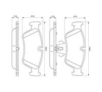 Kit pastiglie freno, Freno a disco Assale anteriore per BMW 1 3