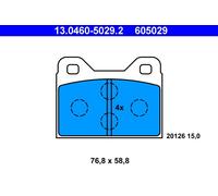 Kit pastiglie freno, Freno a disco Assale anteriore per BMW 1500-2000 1502-2002