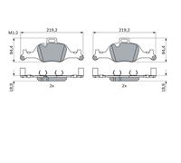 Kit pastiglie freno, Freno a disco Assale anteriore per BMW 2 3 4 5 6 7 i4 X3 X4