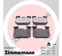 Kit pastiglie freno, Freno a disco Assale anteriore per BMW 3 4