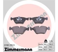 Kit pastiglie freno, Freno a disco Assale anteriore per BMW 3 X3 Z4