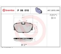 Kit pastiglie freno, Freno a disco Assale anteriore per BMW 3 Z1