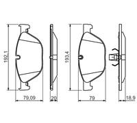Kit pastiglie freno, Freno a disco Assale anteriore per BMW 5 6 7