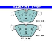 Kit pastiglie freno, Freno a disco Assale anteriore per BMW 5 6 7