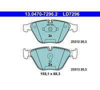 Kit pastiglie freno, Freno a disco Assale anteriore per BMW 5 6 7