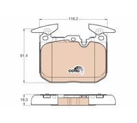 Kit pastiglie freno, Freno a disco Assale anteriore per BMW BMW (BRILLIANCE) 1 2