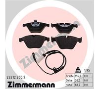 Kit pastiglie freno, Freno a disco Assale anteriore per BMW BMW (BRILLIANCE) 1 3