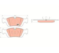 Kit pastiglie freno, Freno a disco Assale anteriore per BMW BMW (BRILLIANCE) 3 3