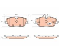 Kit pastiglie freno, Freno a disco Assale anteriore per BMW i3