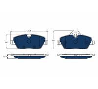 Kit pastiglie freno, Freno a disco Assale anteriore per BMW i3