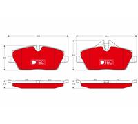 Kit pastiglie freno, Freno a disco Assale anteriore per BMW MINI 1 MINI MINI CLU