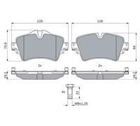 Kit pastiglie freno, Freno a disco Assale anteriore per BMW MINI 2 MINI MINI CLU
