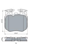 Kit pastiglie freno, Freno a disco Assale anteriore per BMW ROLLS-ROYCE 2 3 4 5
