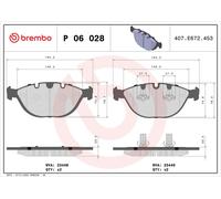Kit pastiglie freno, Freno a disco Assale anteriore per BMW X5