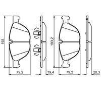 Kit pastiglie freno, Freno a disco Assale anteriore per BMW X5 X6