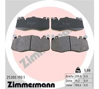 Kit pastiglie freno, Freno a disco Assale anteriore per BMW X5 X6