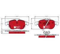 Kit pastiglie freno, Freno a disco Assale anteriore per CADILLAC CHEVROLET FIAT