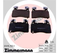 Kit pastiglie freno, Freno a disco Assale anteriore per CADILLAC CHEVROLET OPEL