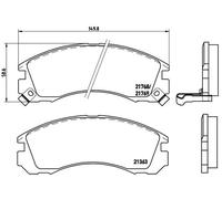Kit pastiglie freno, Freno a disco Assale anteriore per CHANGFENG CITROËN DODGE