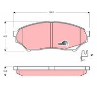 Kit pastiglie freno, Freno a disco Assale anteriore per CHANGFENG MITSUBISHI LEO