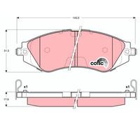 Kit pastiglie freno, Freno a disco Assale anteriore per CHEVROLET DAEWOO HOLDEN
