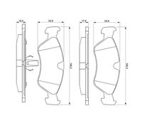 Kit pastiglie freno, Freno a disco Assale anteriore per CHEVROLET DAEWOO OPEL VA