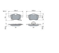 Kit pastiglie freno, Freno a disco Assale anteriore per CHEVROLET HOLDEN OPEL VA