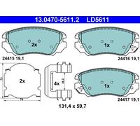 Kit pastiglie freno, Freno a disco Assale anteriore per CHEVROLET OPEL SAAB VAUX