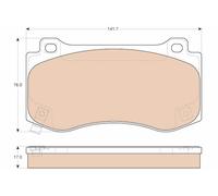 Kit pastiglie freno, Freno a disco Assale anteriore per CHRYSLER DODGE JEEP 300C