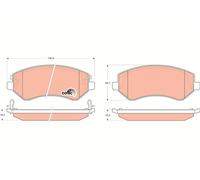 Kit pastiglie freno, Freno a disco Assale anteriore per CHRYSLER DODGE JEEP CARA