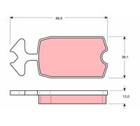 Kit pastiglie freno, Freno a disco Assale anteriore per CITROËN 2 CV 2 CV AKZ AC
