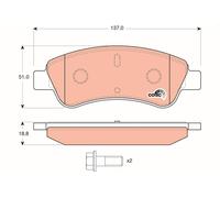 Kit pastiglie freno, Freno a disco Assale anteriore per CITROËN CITROËN (DF-PSA)