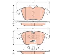 Kit pastiglie freno, Freno a disco Assale anteriore per CITROËN DAIMLER FORD AUS