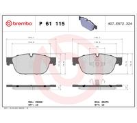 Kit pastiglie freno, Freno a disco Assale anteriore per CITROËN DS DS (CAPSA) PE