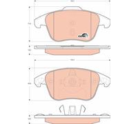 Kit pastiglie freno, Freno a disco Assale anteriore per CITROËN DS DS (CAPSA) PE