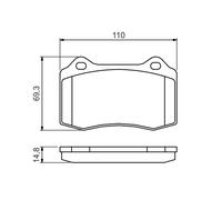 Kit pastiglie freno, Freno a disco Assale anteriore per CITROËN DS JAGUAR PEUGEO