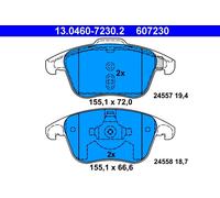 Kit pastiglie freno, Freno a disco Assale anteriore per CITROËN DS PEUGEOT 207 2