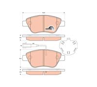 Kit pastiglie freno, Freno a disco Assale anteriore per CITROËN FIAT PEUGEOT BIP
