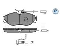 Kit pastiglie freno, Freno a disco Assale anteriore per CITROËN FIAT PEUGEOT BOX