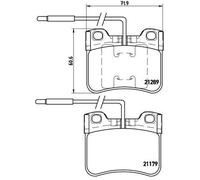 Kit pastiglie freno, Freno a disco Assale anteriore per CITROËN MEGA PEUGEOT PRO