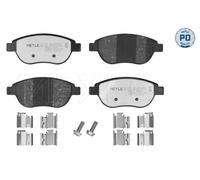 Kit pastiglie freno, Freno a disco Assale anteriore per CITROËN PEUGEOT 1007 206