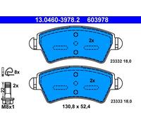 Kit pastiglie freno, Freno a disco Assale anteriore per CITROËN PEUGEOT 206 306