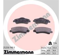 Kit pastiglie freno, Freno a disco Assale anteriore per CITROËN PEUGEOT 301 308