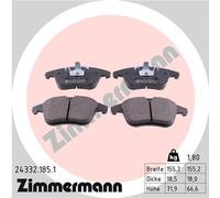 Kit pastiglie freno, Freno a disco Assale anteriore per CITROËN PEUGEOT 407 508