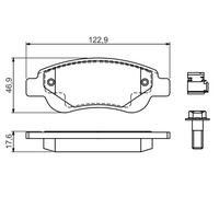 Kit pastiglie freno, Freno a disco Assale anteriore per CITROËN PEUGEOT TOYOTA 1