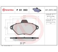 Kit pastiglie freno, Freno a disco Assale anteriore per CITROËN XANTIA
