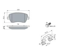 Kit pastiglie freno, Freno a disco Assale anteriore per DACIA LADA MERCEDES-BENZ